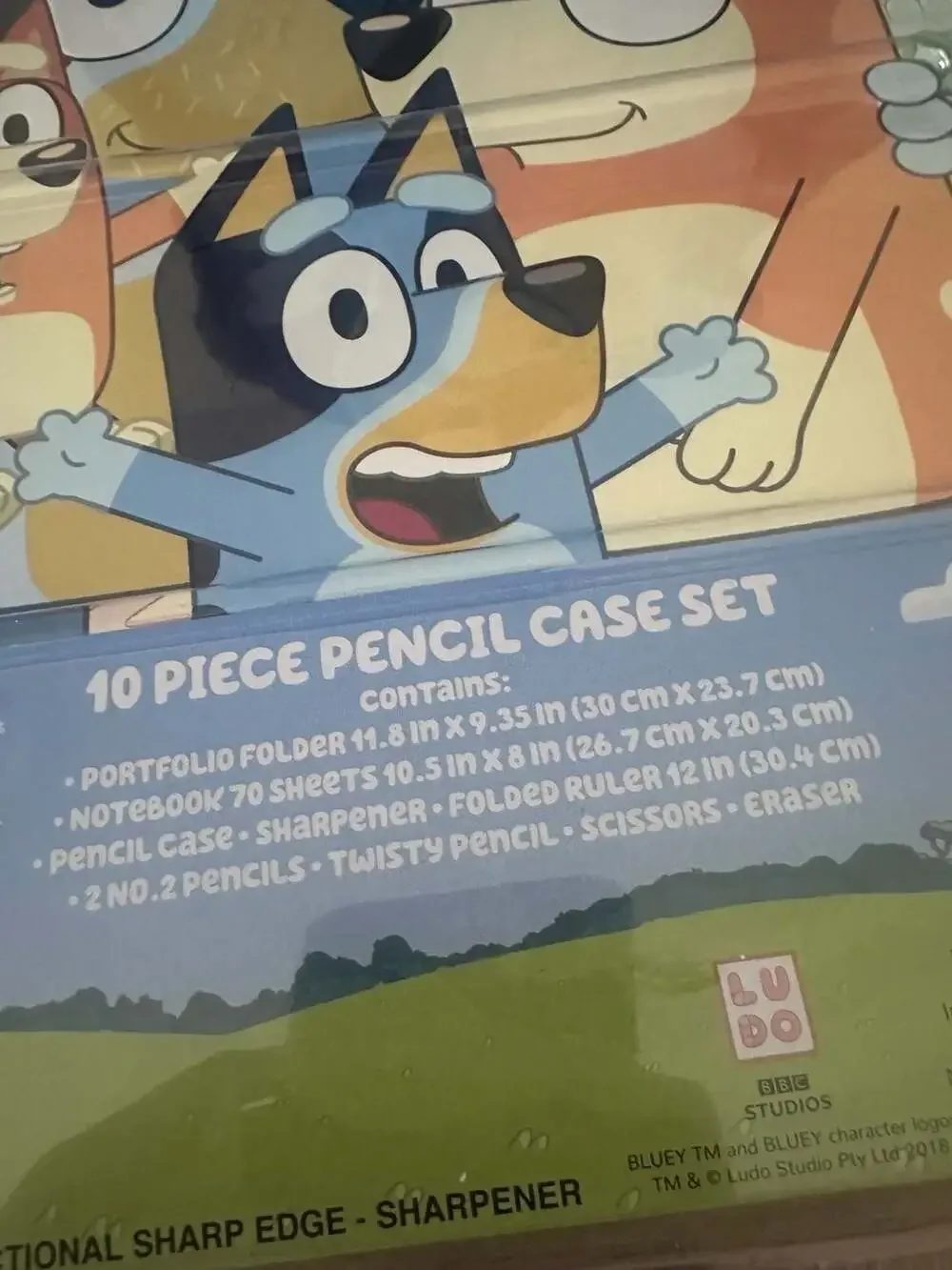 Bluey Kids 16-Inch Backpack and Stationery Set